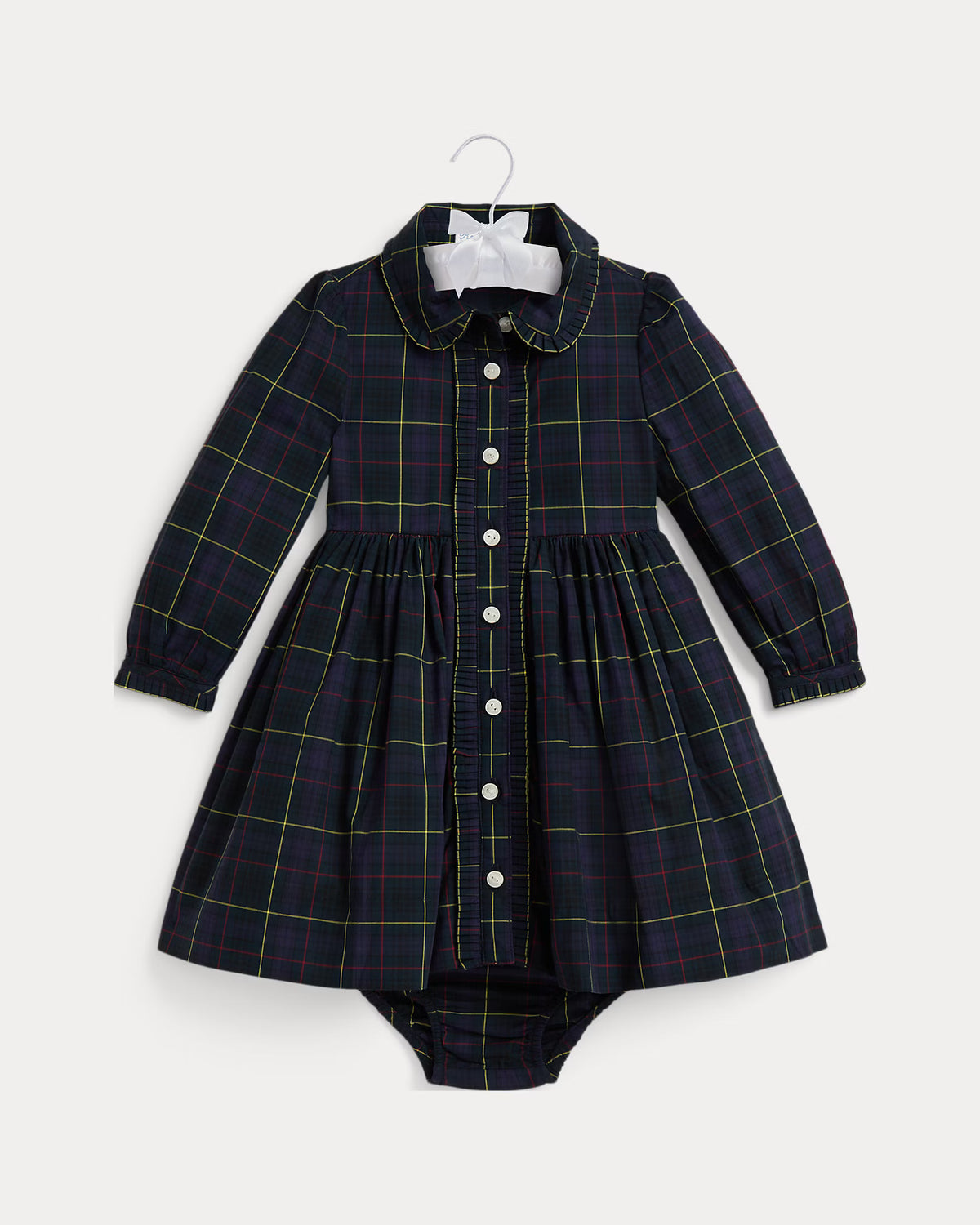 Polo Ralph Lauren Plaid Cotton poplin Dress & Bloomer (Size: 24M) NWT