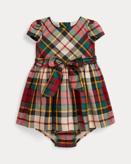 Plaid Twill Dress & Bloomer ( Size 18M) NWT
