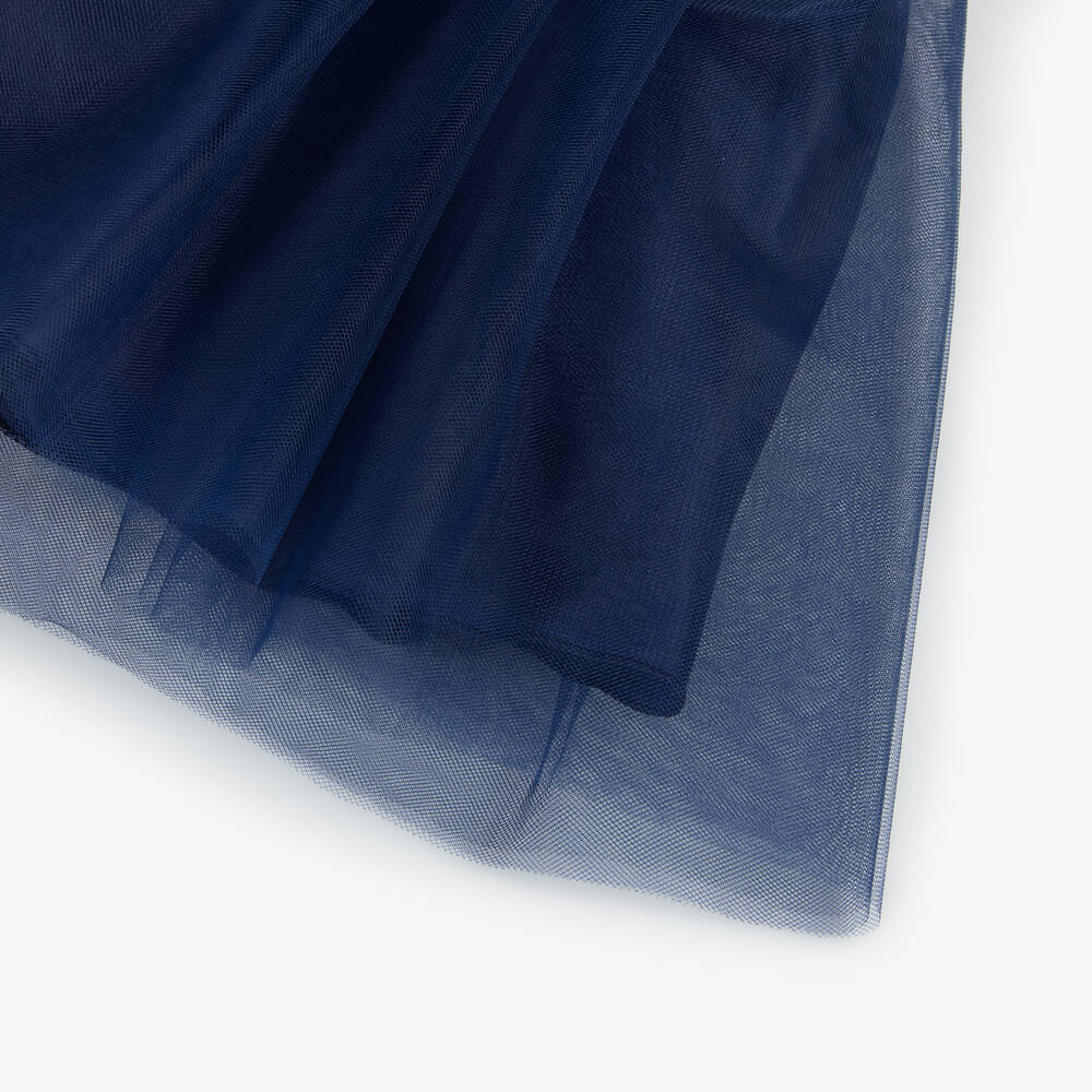 Baby Girls Blue Tulle & Sequin Dress (12-18M) EUC