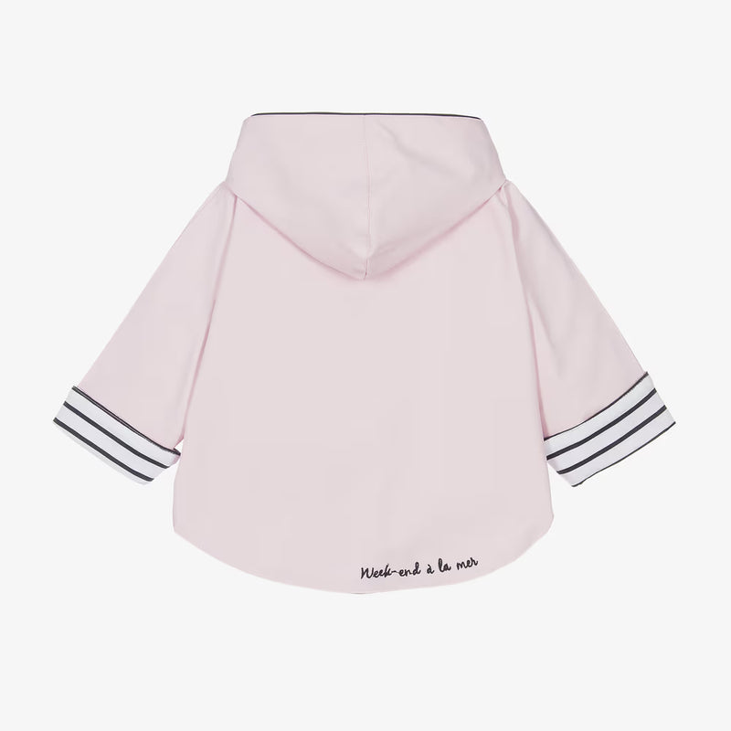 Girl Pink Hooded Rain Poncho (NWOT 6M)