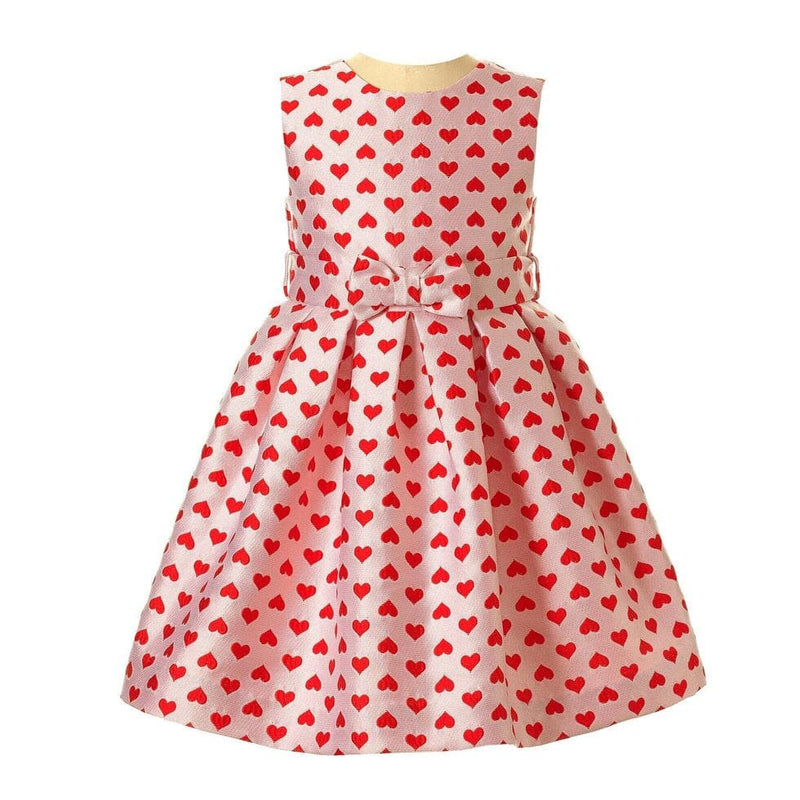 Heart Damask Party Dress (EUC 2T)
